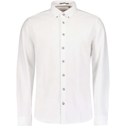 No Excess Shirt jersey pique stretch white