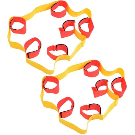 1 Paar Buitensportuitrusting Multiplayer Benig Vaste Riem Teamwerkspel Interactief Speelgoed 6 personen red