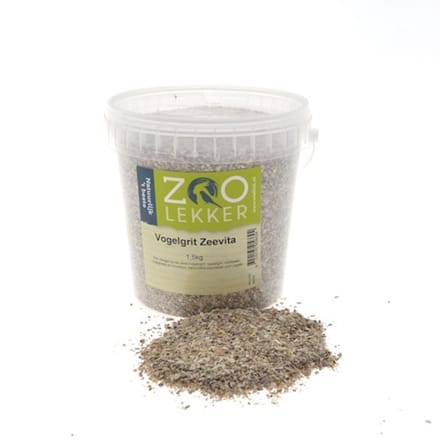 Zoolekker Vogelgrit Zeevita - complete gritmix met schelpen, roodsteen en houtskool 1,5 kg