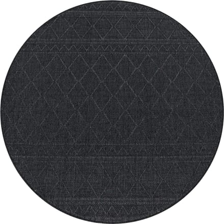 Binnen- en buitenkleed Verona grijs  120 cm rond