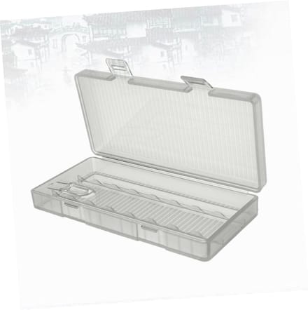 Batterij Opbergdoos - Batterijhouder - Batterijen Organiseren - Stevig PP Plastic - 1-8 AA Batterijen - Transparant