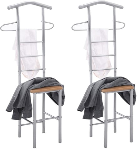 Kledingrek JIVO, set van 2 - beukenkleurig