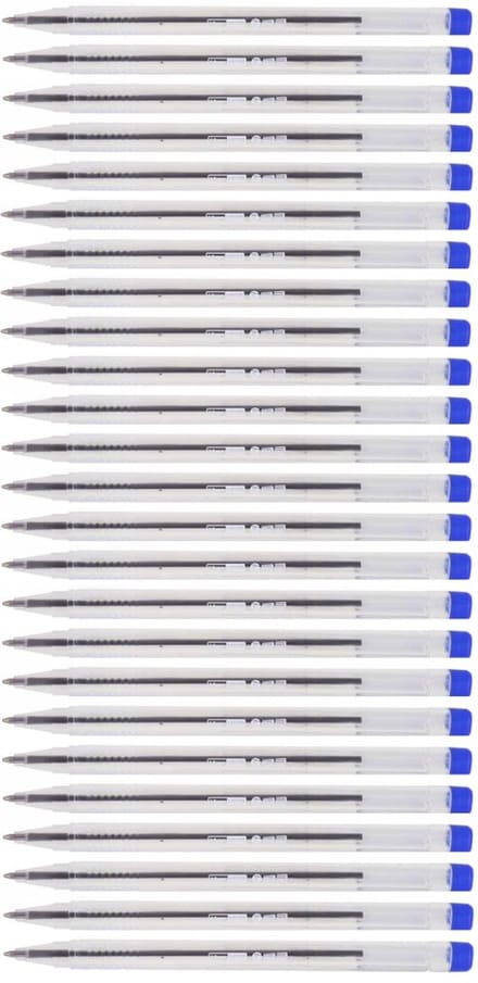 MemoBe Blauwe Bureau Pennen - 1mm Punt - 25 Stuks