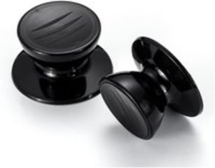 ​Azalia® Universele Pannendeksel Knop - 2 Stuks - Zwart - Bakeliet & RVS - Hittebestendig - 6x3 cm