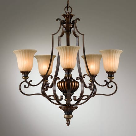 Moderne Kroonluchter - Steady Lighting - Metaal - Modern - E27 - L: 68.6cm - Voor Binnen - Woonkamer - Eetkamer - Goud