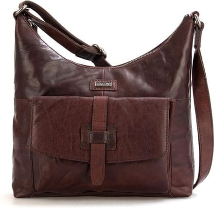 Leren Crossbodytas - Alabama - Donkerbruin