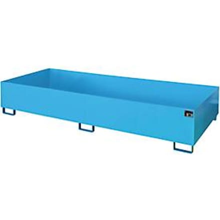 Stellinglekbak type RW/RW 3300-3, zonder rooster, blauw RAL5012