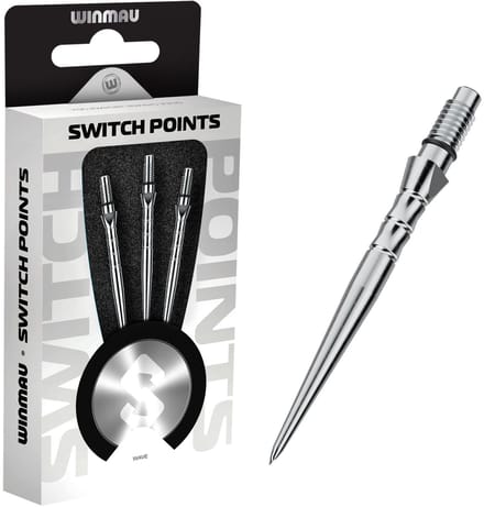 Winmau Switch Point Wave Silver 26 mm