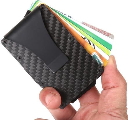 *** Premium Pasjeshouder met Geldclip en RFID Anti-Skim - van Heble® ***