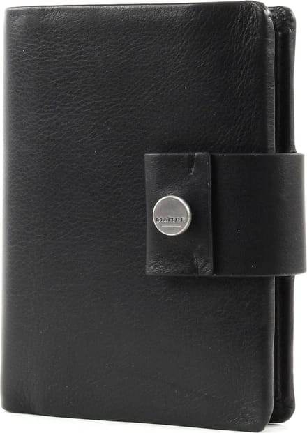 Maître Leren Portemonnee Henau Dawina Purse MV9F Black Zwart