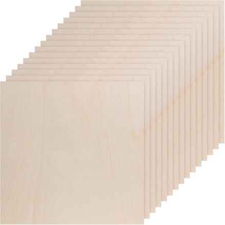Set van 15 Dunne Houten Planken voor DIY Ambachten en Decoratie
