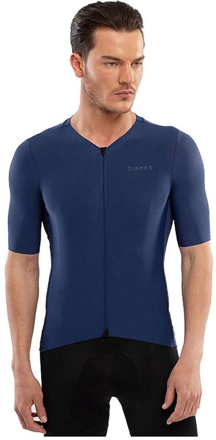 Siroko Srx Pro Tirreno Korte Mouw Wielertrui Blauw 2XL Man