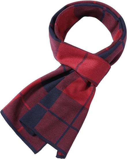 Katoenen Herensjaal -  Shawl Mannen - Rode Ruit