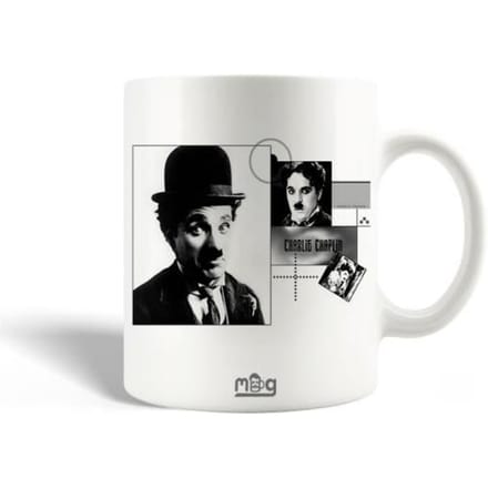 Mug en Céramique Charlie Chaplin Dessin Noir et Blanc Poster