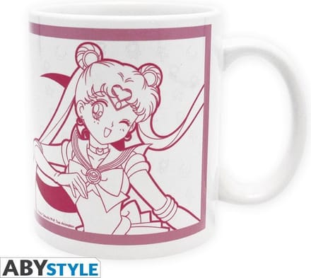 Sailor Moon Sailor Moon & Luna Unisex Kop - wit/roze - Standard