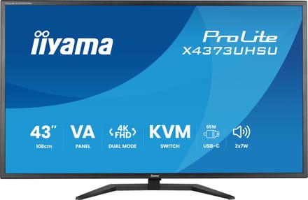 iyama ProLite X4373UHSU-B2 - 43 inch - 4K - IPS - USB-Hub (4x) - HDR10