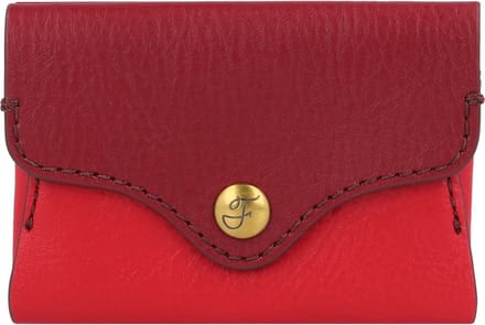 FOSSIL Kaarthoes Heritage Card Case Red Velvet Rood