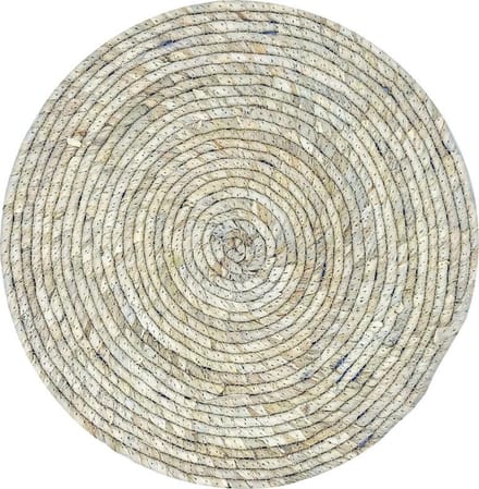 Lavandoux - Zeegras Placemats - Rond - Bohemian - ø40cm - Naturel - Set van 4