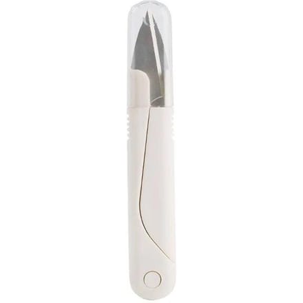 Ciseaux en acier inoxydable avec couvercle, tête de fil Portable, fil de poisson, ciseaux à coudre, point de croix, ciseaux de tailleur 1pcs white