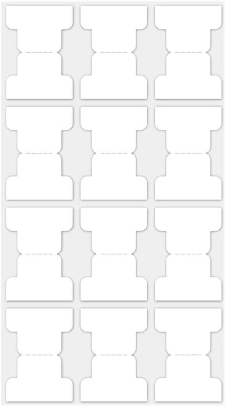 Zelfklevende Tabs - Markeer Stickers - Pagina's Organiseren - Scheurvast & Hersluitbaar - 3.5 x 2.5 cm - Wit