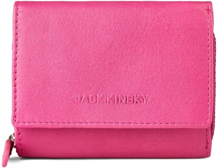 Jack Kinsky Aruba Portemonnee RFID-bescherming Leer 10 cm - Dames - Horizontaal - pink