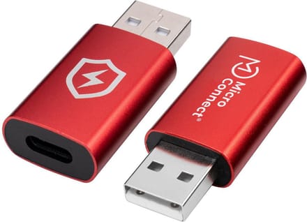 MicroConnect USB-A naar USB-C Data Blocker Adapter Veilig Opladen - Alleen Laden 5V/2.4A 12W - Anti-Data Diefstal Bescherming