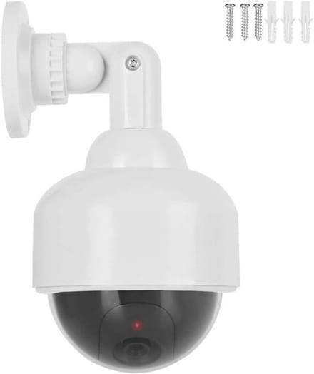 Nep Beveiligingscamera - Dummy Camera - Huis Beveiligen - Knipperend LED Licht - 24x14x13 cm - Zwart Wit