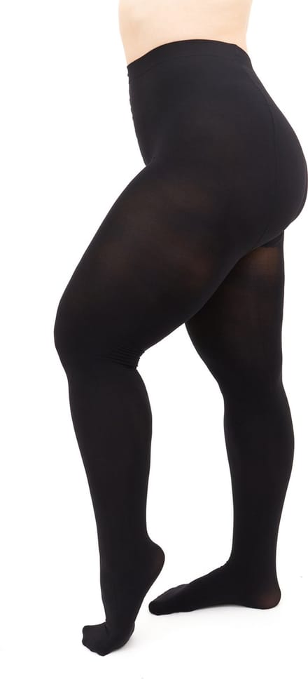 Giulia - Positive Micro 3D 70den Panty (enkel in grote maten) - Zwart - 4XL