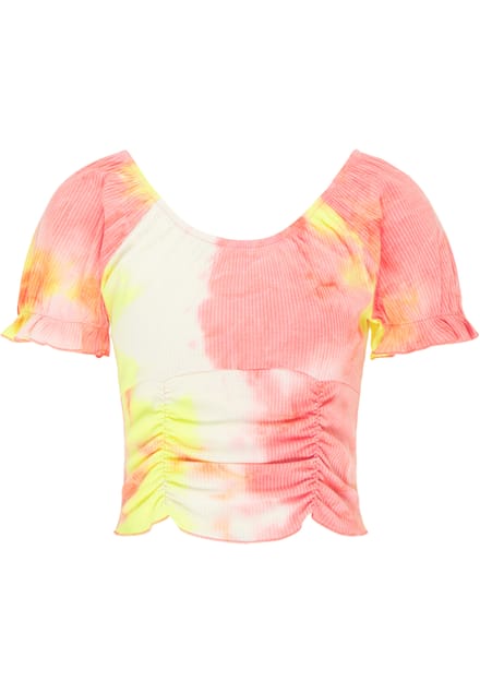 Mymo T-shirt Dames Oranje Veelkleurig
