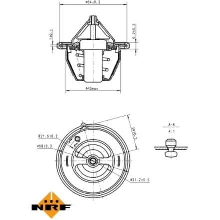 Thermostaat, koelvloeistof NRF 725196