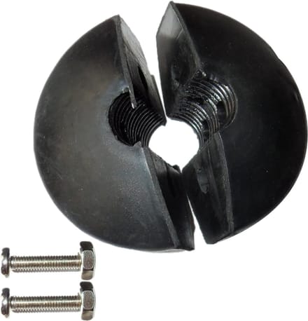 Slangspoel Stopper - Slangbumper Rubber - Veiligheid Verhogend - Verstelbare Pad - 1 Stuk - Zwart