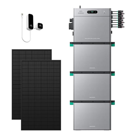 Zendure SolarFlow 2400 Pro - SolarFlow 2400 Pro & Slimme Meter P1 / 3*AB3000L (8.64 kWh) / 2*450W Bifacial Panel (1170Wp Max)