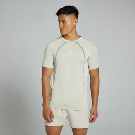 MP Tempo T-shirt met panelen voor heren - Asgrijs - XS