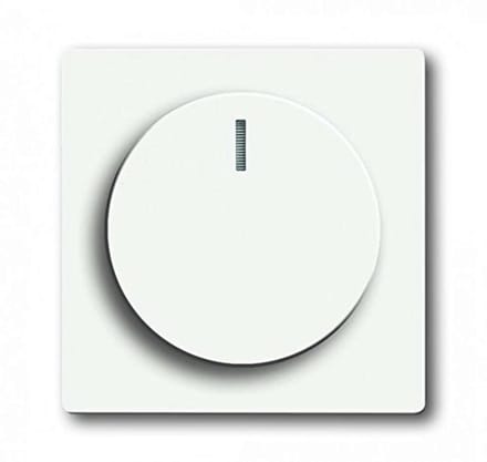Centrale schijf dimmer draaiknop wit