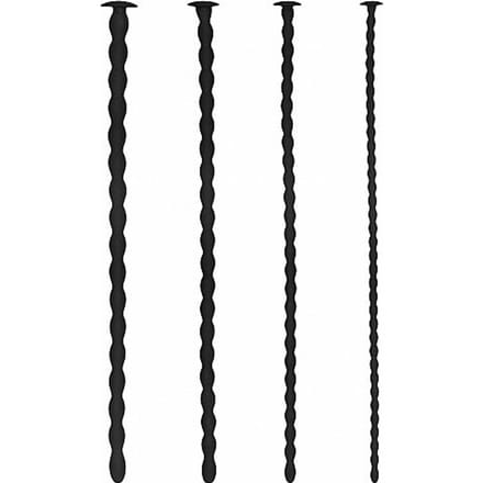 Silicone Spiral Screw Plug Set - Advanced - Zwart