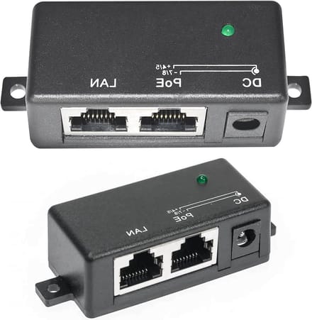 PoE Injector - Netwerk Adapter - Internet Verbinding - Plug and Play - 1000 Mbps - Zwart