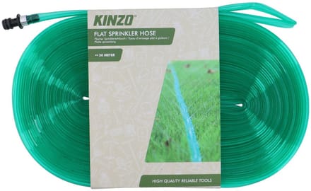 Kinzo Sproeislang 30M – Platte Tuinslang / Druppelslang – Voor Gazon, Bloembedden en Tuin – Gelijkmatige Besproeiing