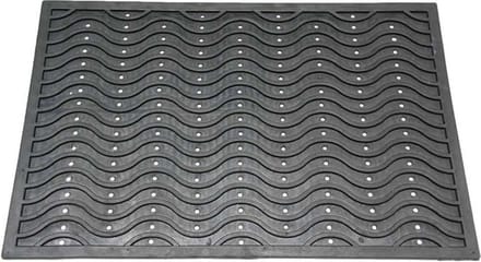 Rubbermagazijn - Deurmat - 150x90cm - Zwart - Rubber deurmat