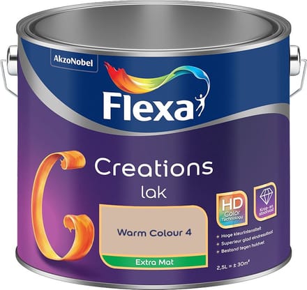 Flexa - Creations Lak Extra Mat - Warm Colour 4 - Mengverf - 2,5 L