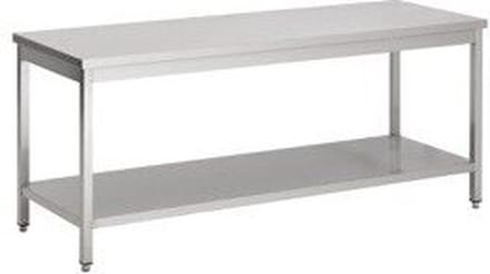 Werktafel | Bodemschap | 280cm breed | RVS | Combisteel | 7812.0037