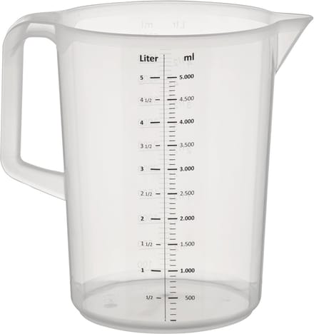 APS Maatbeker - Mengbeker - Vaatwasserbestendig - Kunststof - 5 Liter - Voor Horeca - Voor Buffet