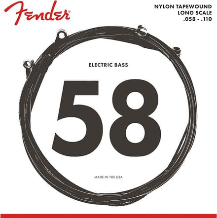 Fender F-9120M Bassnaren Set Nylon Tapewound Medium Long Scale (058-110)