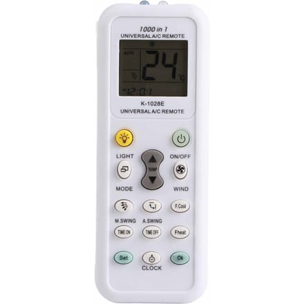 Draagbare Universele Intelligente Airconditioner Afstandsbediening Vervangende Controller K?1028E white