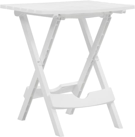 Inklapbare tuintafel - Balkontafel buiten - Genieten van de tuin - Lichtgewicht weerbestendig - 445 x 385 cm - Wit