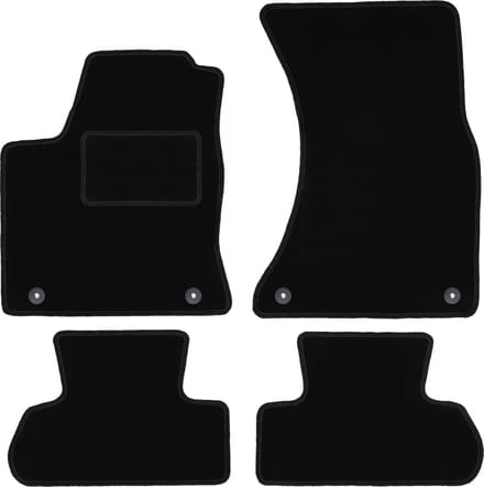 Zwarte veloursmatten voor: Audi Q5 I SUV (2008-2017)