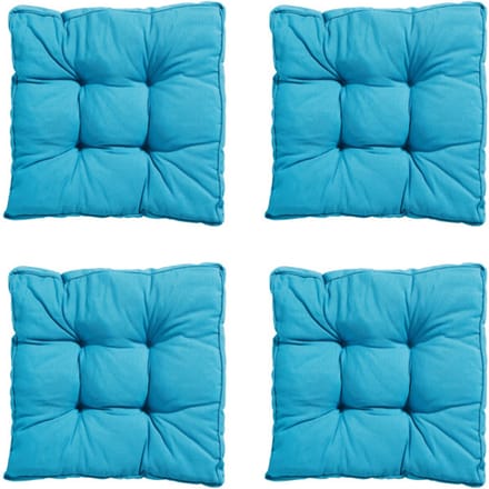 Madison - Zitkussen Florance Panama aqua - Ca. 47x47 cm - Set van 4