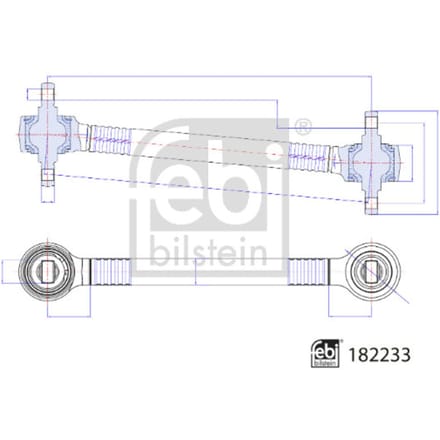 Draagarm, wielophanging FEBI BILSTEIN 182233