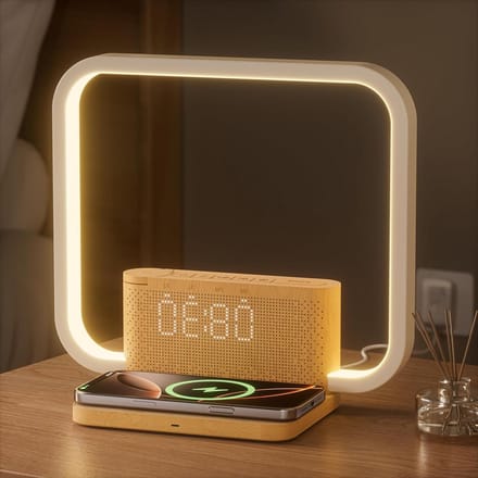 Licht Wekker Wake Up Light- Digitale Wekker met Lamp - Slaaphulp met USB Aansluiting - Helderheid
