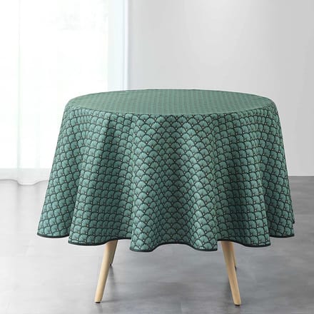 Douceur d'Intérieur ARTCHIC tafelkleed, rond, groen , 180 cm