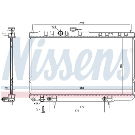 Radiator NISSENS 68736